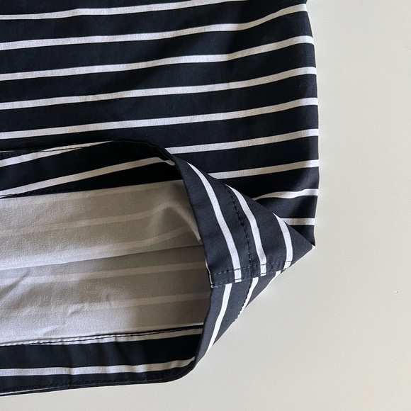 Abercrombie & Fitch Navy & White Nautical Striped Swim Trunks NWOT 33 - Picture 8 of 12